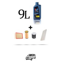 Hoffcar Servicekit 4 Filter Und 9L ÖL FüR Mercedes Viano (639) 2.0 CDI 85KW D
