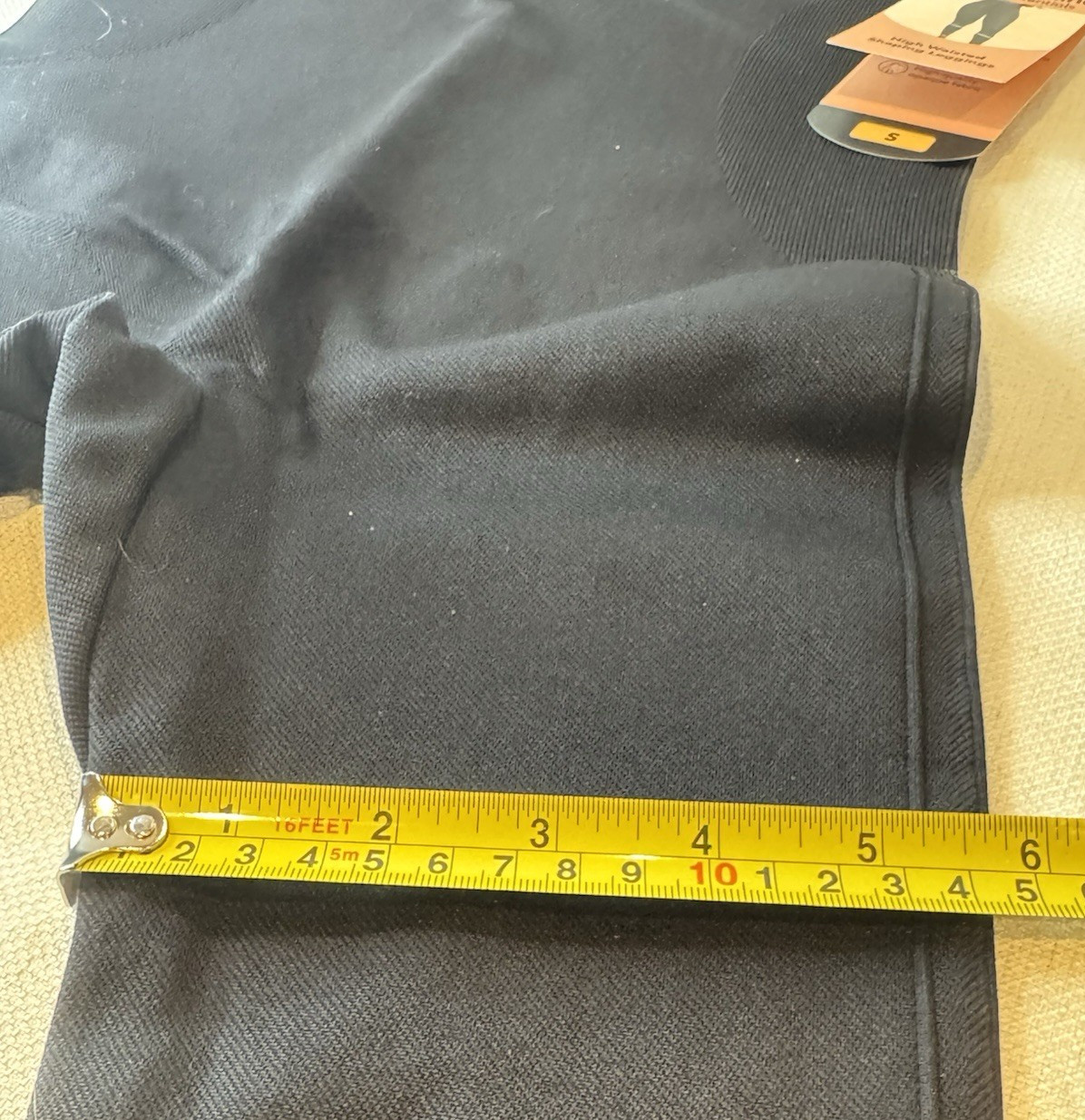 NWT Shapermint Essentials Black High Waisted Shaping Leggings Small #42075 thumbnail 12