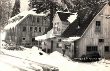 Huntington Lake CA California SCE Edison General Office 1910s RPPC Postcard COPY