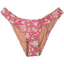 J. Crew Curved-waist cheeky bikini bottom in tossed floral S NWT