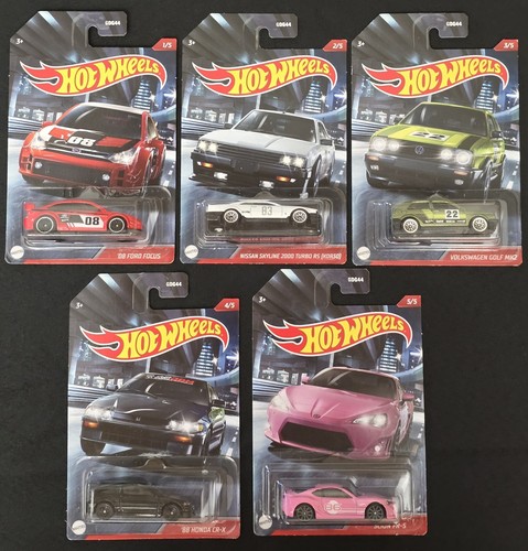Hot Wheels Walmart Exclusive Set 5 Cult Racers Series Neu in OVP 2020
