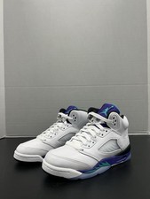 Air Jordan 5 Retro GS Grape 2025 HQ7980 100 Size 4.5 Kids Size 6 Women White
