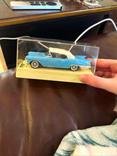 Solido 1:43 1959 Cadillac Eldorado Diecast Model Car Blue/White w/ Case
