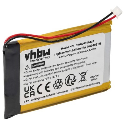 Akku für Bushnell Yardage Pro XGC Plus Navigation 2000mAh