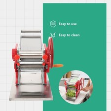 Commercial Manual Dough Roller Sheeter Noodle Pasta Dumpling Maker Machine 0.3mm