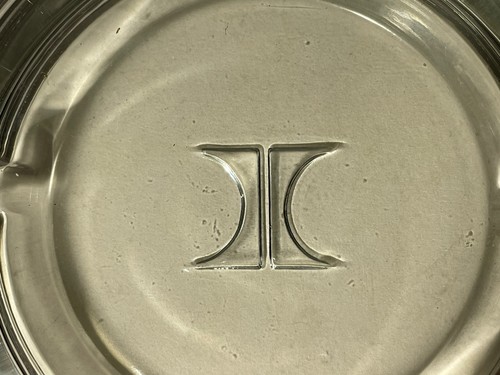 Hilton Hotel schwerer Glas Aschenbecher - 5" Durchmesser mit Hilton Logo Vintage - Bild 12 von 24
