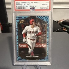 2022 Topps Transcendent VIP Party  Shohei Ohtani Blue 1/1 PSA 8 🔥🔥⚾️⚾️