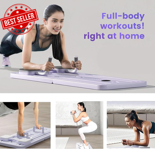 Pilates Board Reformer Set, Foldable Reformer Pilates Machine for Home Gym, 5 In - Picture 9 of 12