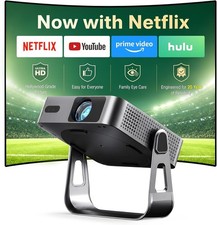 Portable 1080P Mini Projector with WiFi and Bluetooth - Instant 250 ANSI Clarity