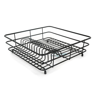 Delfinware Küche Tief Geschirr Abtropffläche Standard Grau Creme Weiß Schwarz