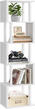 S-Shaped 5-Tier Bookshelf 58.1-Inch Tall Bookcase with Anti-Tip Kit