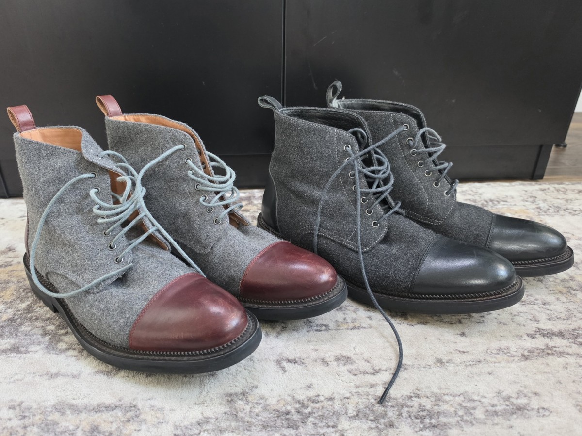Two Pairs Of Vintage Foundry Remington Boots In Black And 