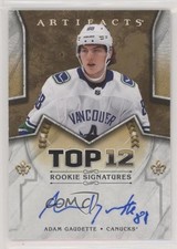 2018 Upper Deck Artifacts Top 12 Rookie Signatures Adam Gaudette #RS-AG Auto ez4