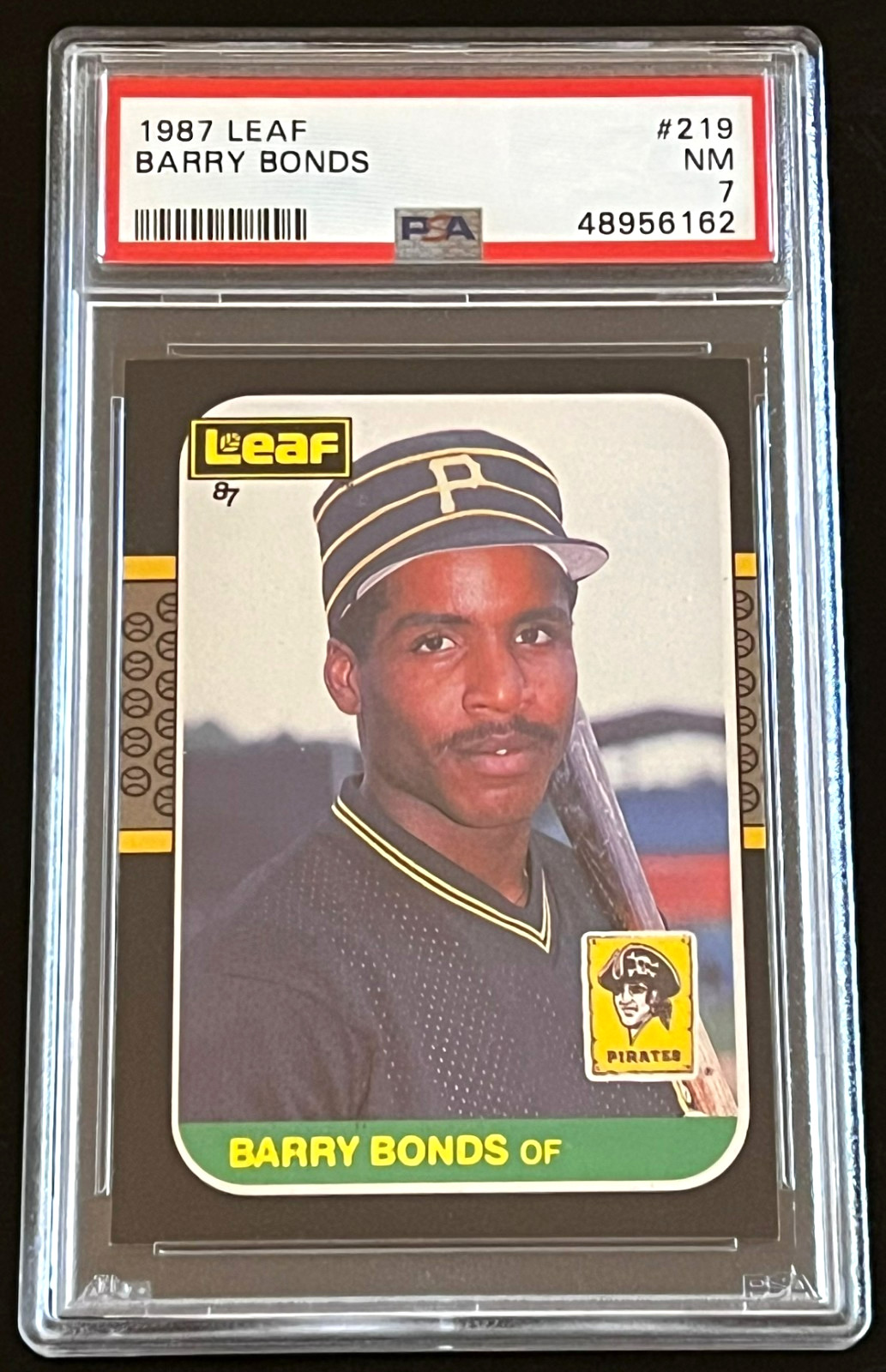 1987 LEAF #219 BARRY BONDS PSA 7 ROOKIE RC - WE COMBINE SHIPPING