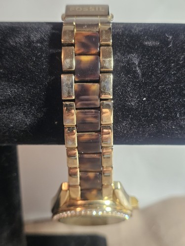 Fossil Riley Watch Unisex Day Date 24H Two Tone Band 38mm Case ES3343 Quartz - Picture 6 of 10