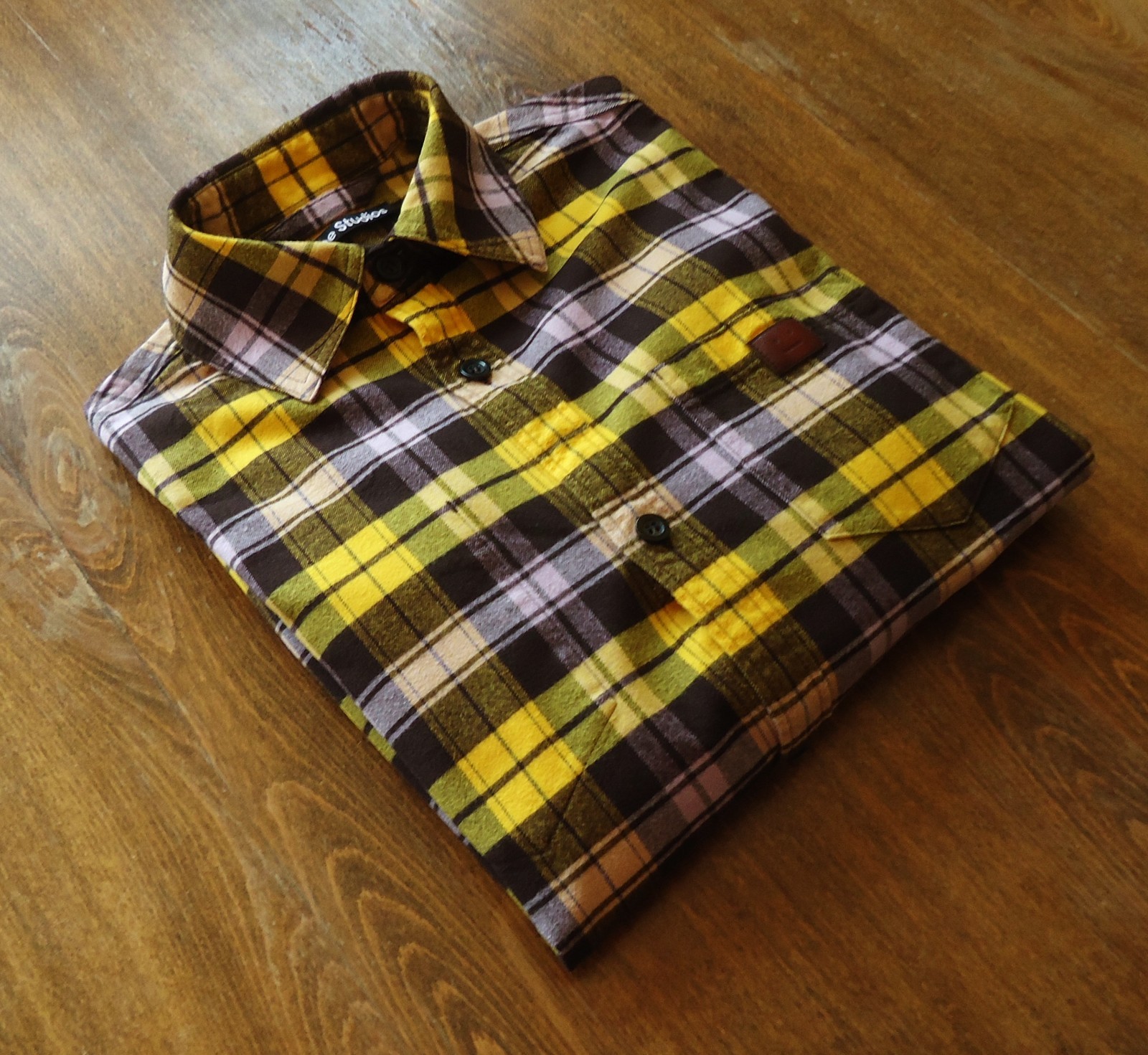 Acne Studios size XXS Unisex Outdoor Women's Casual Shirts Yellow Striped