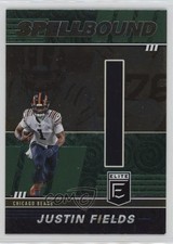 2022 Panini Donruss Elite Spellbound Green Justin Fields (Letter I) #SB-JF2 0u7