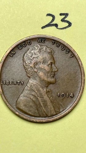 1914 (P) LINCOLN WHEAT CENT, "EXTREMELY FINE" condition #23