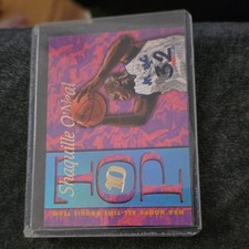 SkyBox Shaquille O'Neal 1995-96 NBA Hoops Top 10 Insert AR1 Orlando Magic