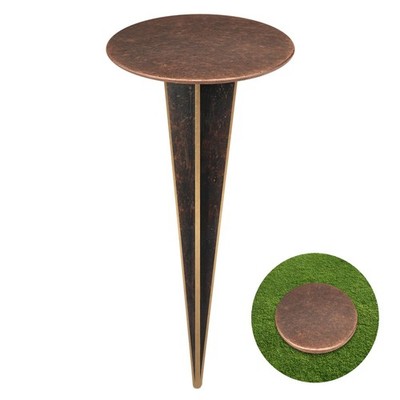 1 Pack 7x3 Inch Permanent Brass Property Line Boundary Survey Markers