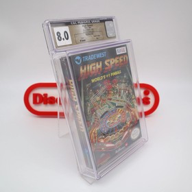 NES Nintendo HIGH SPEED PINBALL -CGC PEDIGREE GRADED 8.0 A++ NEW Factory Sealed!