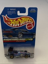 1999 Hot Wheels Classic Games Series Super Modified Blue w/GLW wheels #981 21329