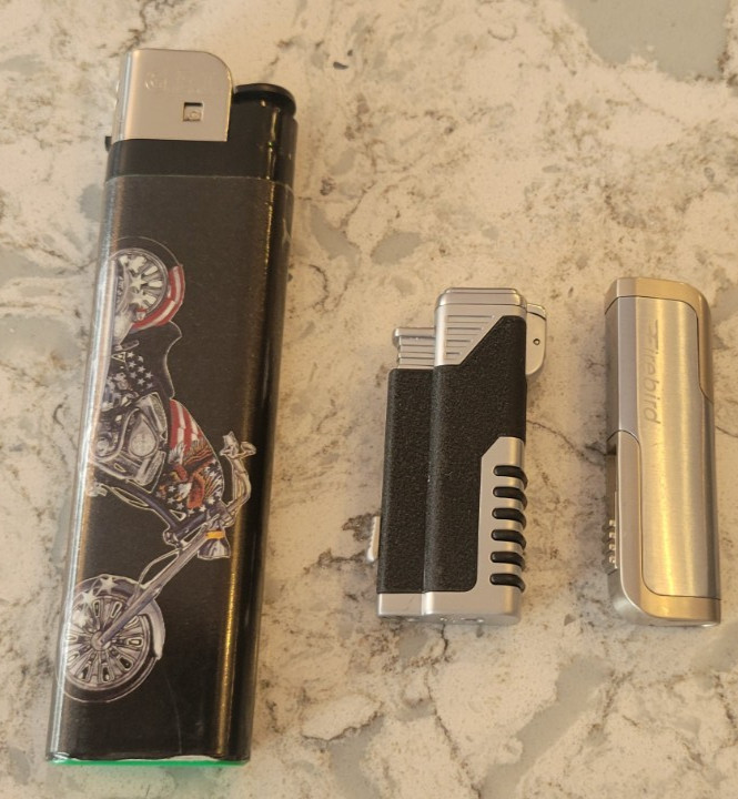 Motorcycle Refillable New Flip Top Vintage Lot Of 3