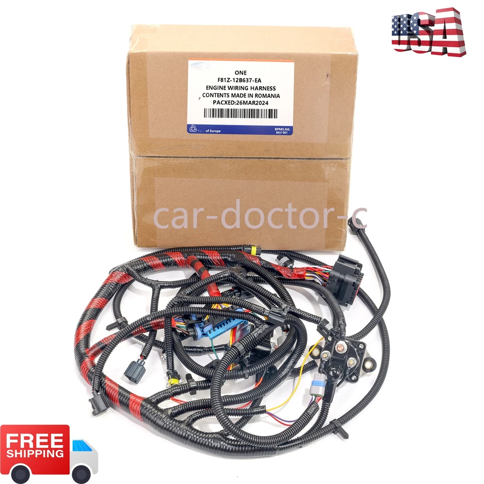 For 1999-2001 Ford F250 F350 F550 Super Duty 7.3L Diesel Engine Wiring Harness Foto 3 de 4