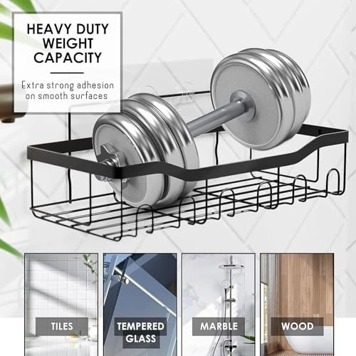 Navy Blue Shower Caddy & Bathroom Storage Set