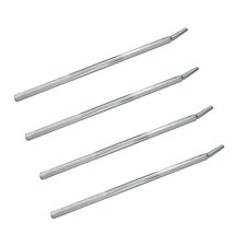 4 Pack Chrome 32" Standard Winch Bar for Flatbed Trailer Cargo Tie Down Strap
