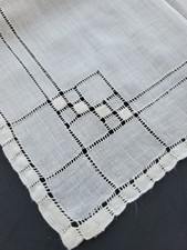 Vintage Ladies Hankie White With Drawnwork