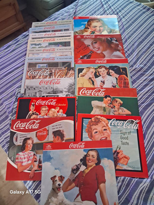 Coca-Cola 2007 Multicolor Soda Advertising Calendar Lot, Pages/Prints