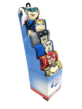 Justice League DC 6 Pair Casual Crew Socks - Men's Shoe Size 8-12 - Batman Flash