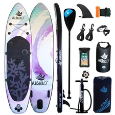 Inflatable Paddle Board for Adult, Paddle Board for All Skill Levels, Wide SU...