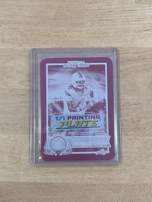 Eric Singleton Jr 2025 Leaf Football Nation 1/1 Printing Plate