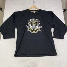 Macon Trax Blank Hockey Jersey Black - Size XXXl Made By OT Sports