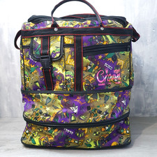 Vintage Bowling Tasche Retro Graffiti 3 Ebenen Ball Schuhe Reisetasche Krone Sport Gym