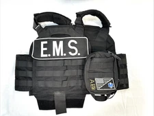Spartan Armor Systems Shooters Cut Gen IV Plate Carrier Grey + Pouch & Patches
