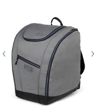 K B Sport Ski Adult Boot Backpack, Grey, side pocket, multi use, new