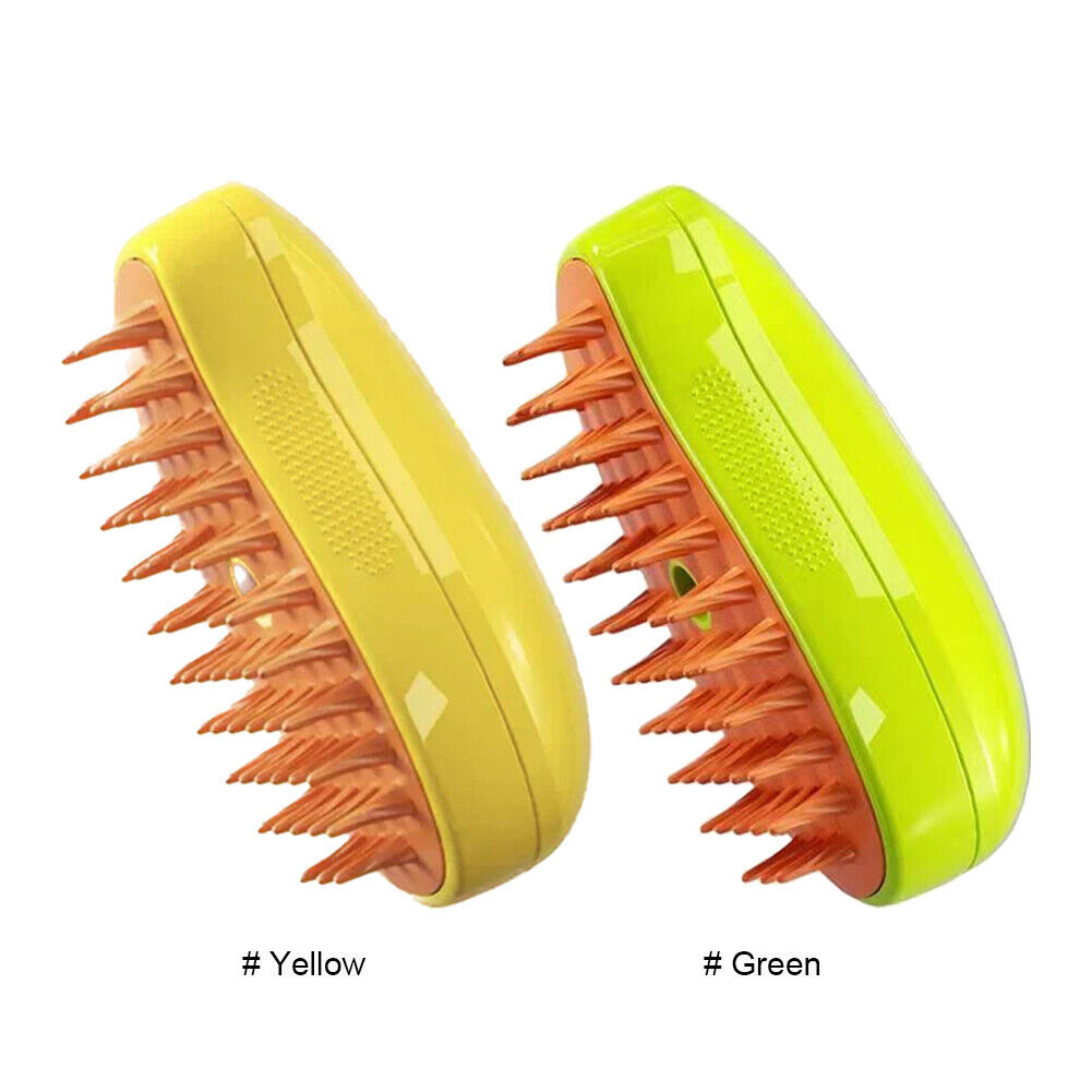 1/2PCS 3 In 1 Cat Steam Brush Electric Pet Hair Removal Comb Spray Massage Comb eBay