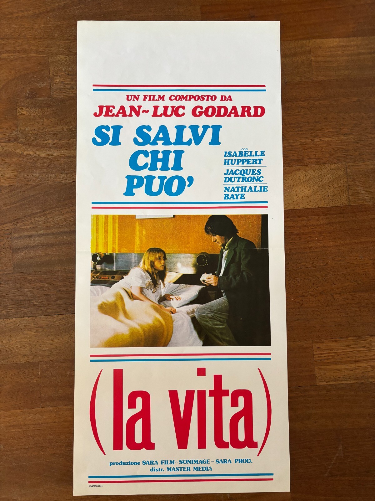 Locandina originale film Si salvi chi può (la vita) (1980) - Regia di Jean-Luc Godard