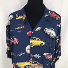 Paradise Found Hawaiian GM Chevrolet 396 Turbo Jet Corvette Stingray Shirt 4XL