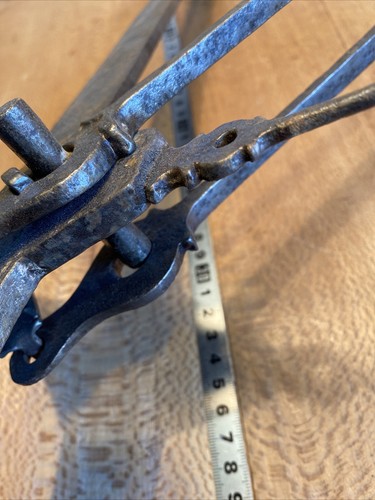 3 old tool / outil ancien BALANCE A FLÉAU FORGÉ XVIIIe DÉCORÉ * - Picture 9 of 9