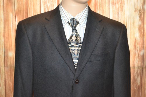 Hart Schaffner Marx Men Gold Trumpeter Loro Piana Cashmere Sports Coat Sz 40R - Picture 3 of 15