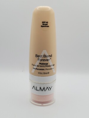 Almay Best Blend Forever Makeup, SPF 40, 100 Porcelain 1 fl oz