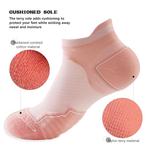 Women Ankle Compression Socks Athletic Running Low Cut Walking Socks for Women - Picture 6 of 9
