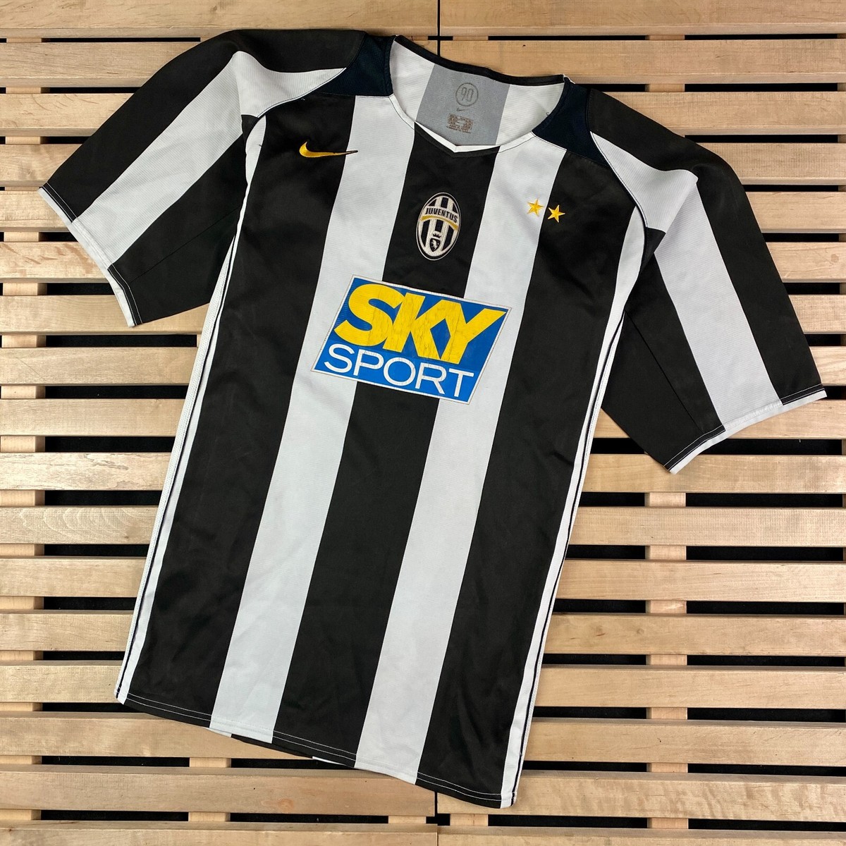 Mens Football T-Shirt Jersey Nike Juventus Vintage 04/05 Size XL