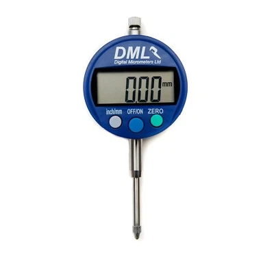 DML 0-25mm Digital Indicator 0.01mm Resolution 1" Inch Dial DTI Clock