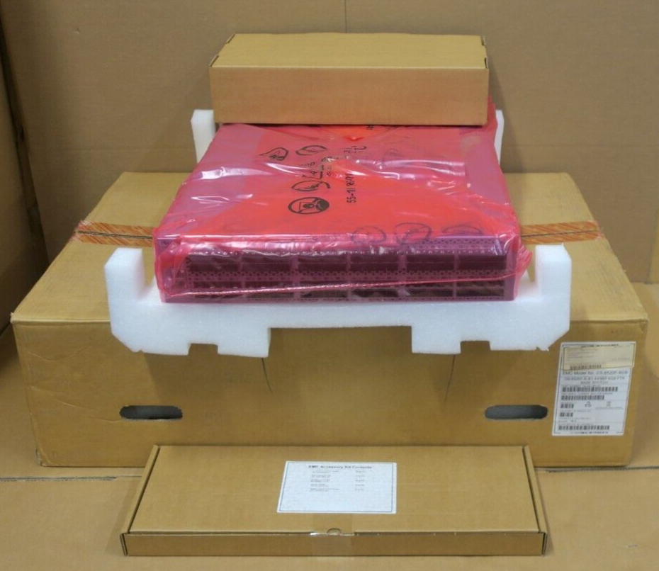 NEW Brocade EMC DS-6520B 16Gb 96-Port (48x Active) FC SAN Switch +