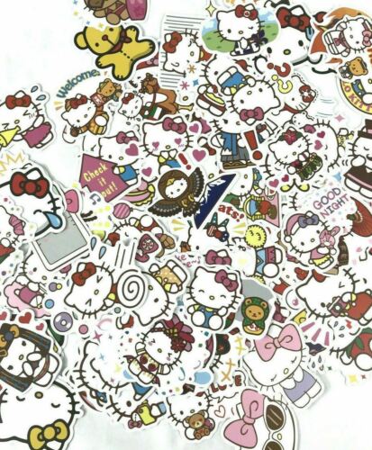50pc Hello Kitty Anime Phone Laptop Wall Luggage Decal Sticker Diy Proj